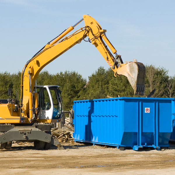 can i rent a residential dumpster for a construction project in Kinbrae MN